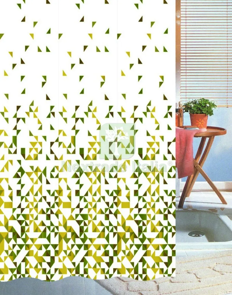 Tenda Doccia Poliestere DIS.7043A Dimensioni CM.240X200 — Accessori bagno — rif. FERX.11296