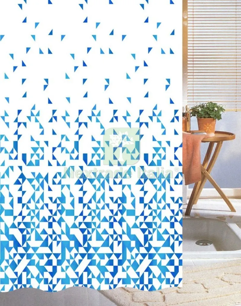 Tenda Doccia Poliestere DIS.7043B Dimensioni CM.240X200 — Accessori bagno — rif. FERX.11298