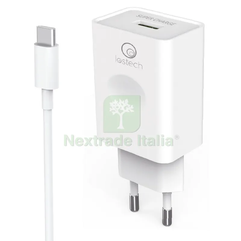 Caricatore USB Super Rapido con Cavo Type-C CM.120 — Caricabatterie e alimentatori — rif. FERX.1134 Caricatore USB Super Rapido con Cavo Type-C CM.120 — Caricabatterie e alimentatori — rif. FERX.1134