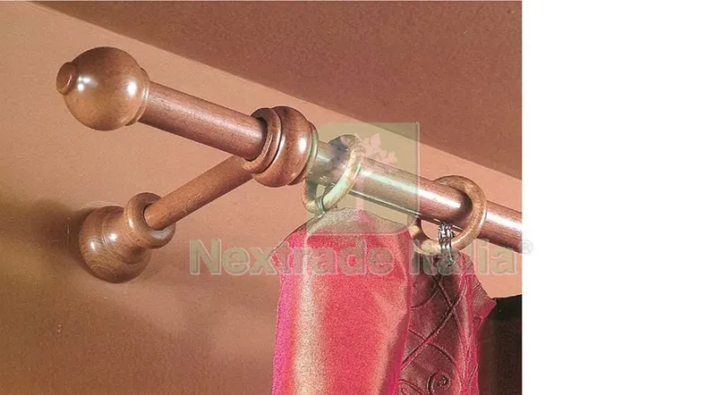 Bastone a Strappo D 23 MM Ciliegio 140 CM con Supporti — Casalinghi e organizzazione — rif. FERX.11345 — foto 3