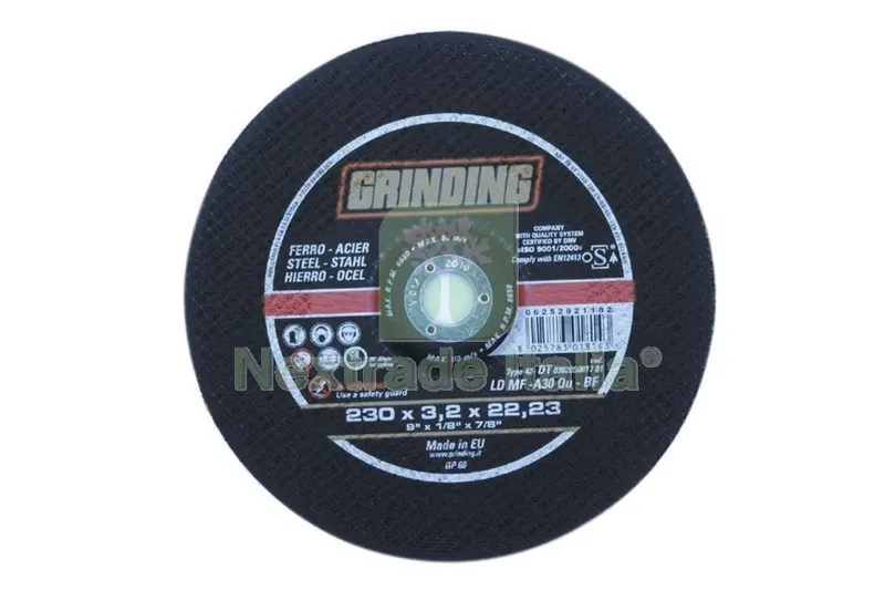 25PZ Grinding Disco per Ferro Diametro 230 MM Spessore 3,2MM — Punte, frese e dischi — rif. FERX.11458 25PZ Grinding Disco per Ferro Diametro 230 MM Spessore 3,2MM — Punte, frese e dischi — rif. FERX.11458