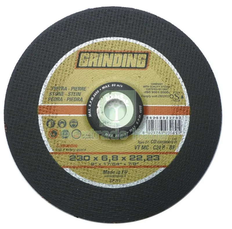 Grinding Disco per Sbavare Marmo Diametro 230X6,8 Vtmc — Punte, frese e dischi — rif. FERX.11461 Grinding Disco per Sbavare Marmo Diametro 230X6,8 Vtmc — Punte, frese e dischi — rif. FERX.11461