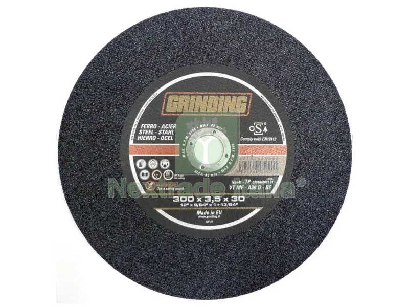 25PZ GRINDING DISCO PER TRONCHI FERRO DIAMETRO 300 MM SPESSORE 3,5 MM — Punte, frese e dischi — rif. FERX.11462