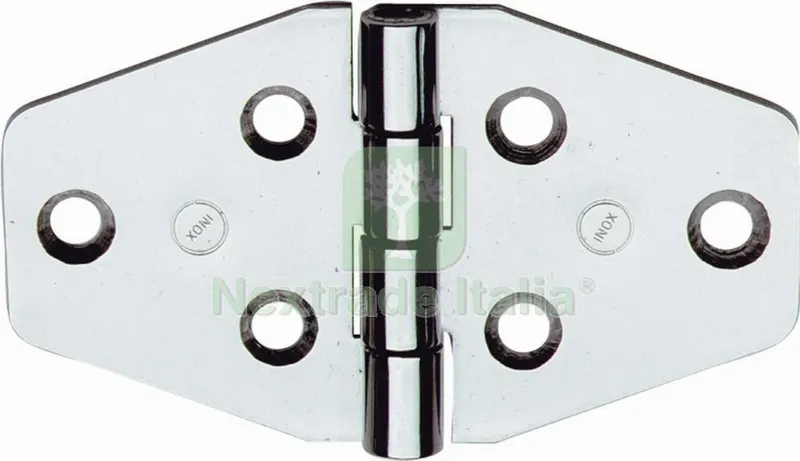 12PZ Cerniera Inox Nautica ART.854IN MM.40X70 — Cerniere e cardini — rif. FERX.11507 12PZ Cerniera Inox Nautica ART.854IN MM.40X70 — Cerniere e cardini — rif. FERX.11507
