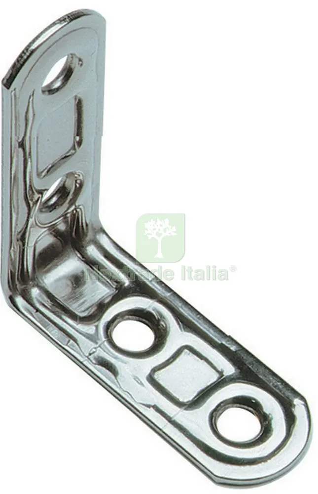 20PZ Piastra Angolare Inox 4 Fori ART.164IN 30X30 MM — Tasselli e ancoraggi — rif. FERX.11523
