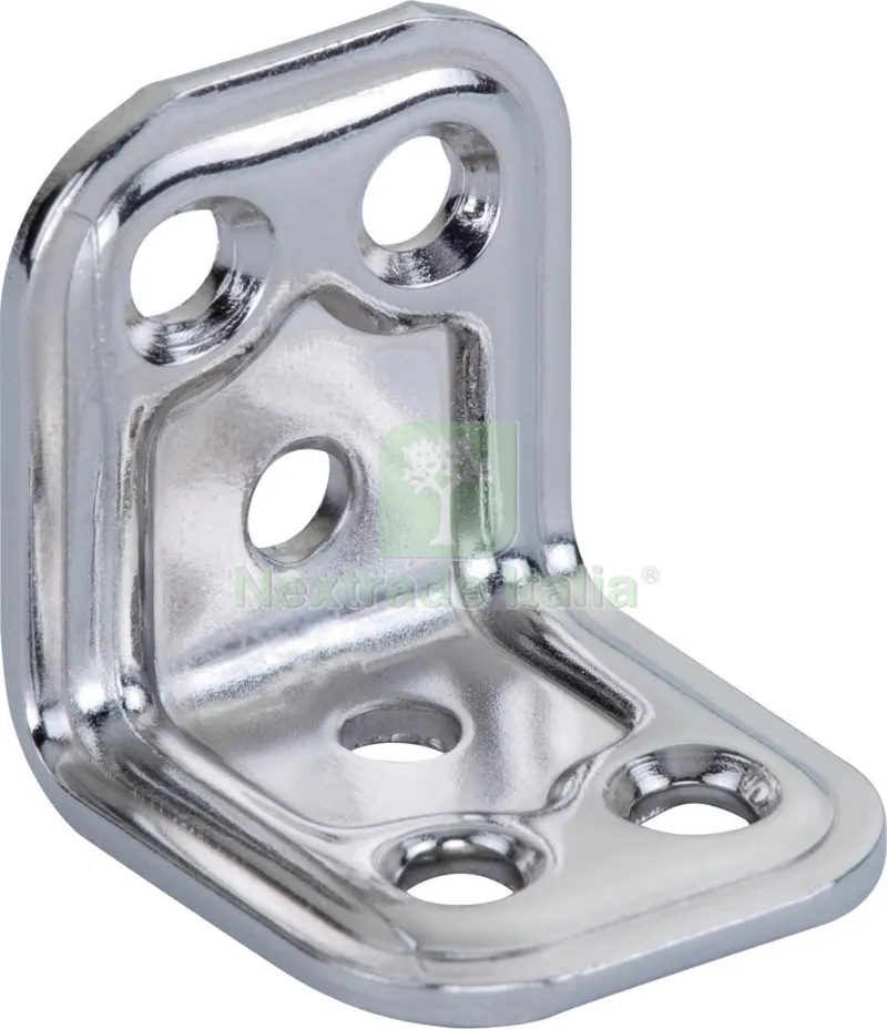 5PZ PIASTRA ANGOLARE INOX ART.749 30X30X30 MM — Tasselli e ancoraggi — rif. FERX.11578