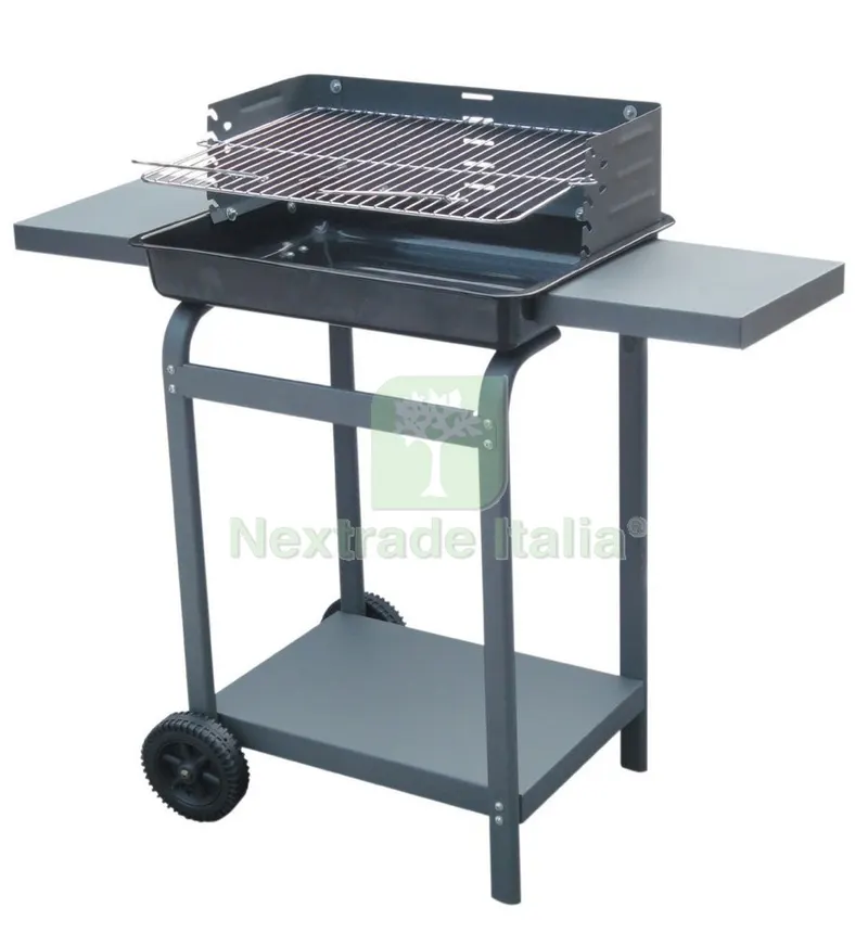 Barbecue Acciaio CM 110X47X92H Piano di Cottura CM 58X42 MOD 5842T — Tempo libero outdoor — rif. FERX.11583 Barbecue Acciaio CM 110X47X92H Piano di Cottura CM 58X42 MOD 5842T — Tempo libero outdoor — rif. FERX.11583
