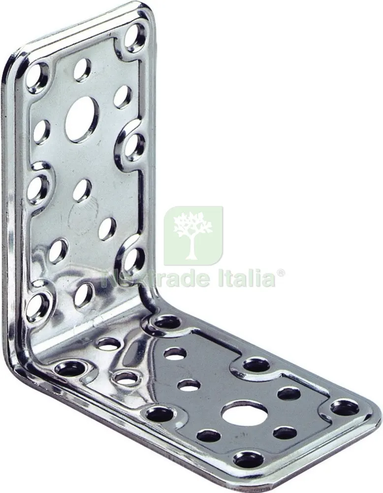 5PZ PIASTRA ANGOLARE INOX ART.771 50X80X80 MM — Tasselli e ancoraggi — rif. FERX.11584 5PZ PIASTRA ANGOLARE INOX ART.771 50X80X80 MM — Tasselli e ancoraggi — rif. FERX.11584