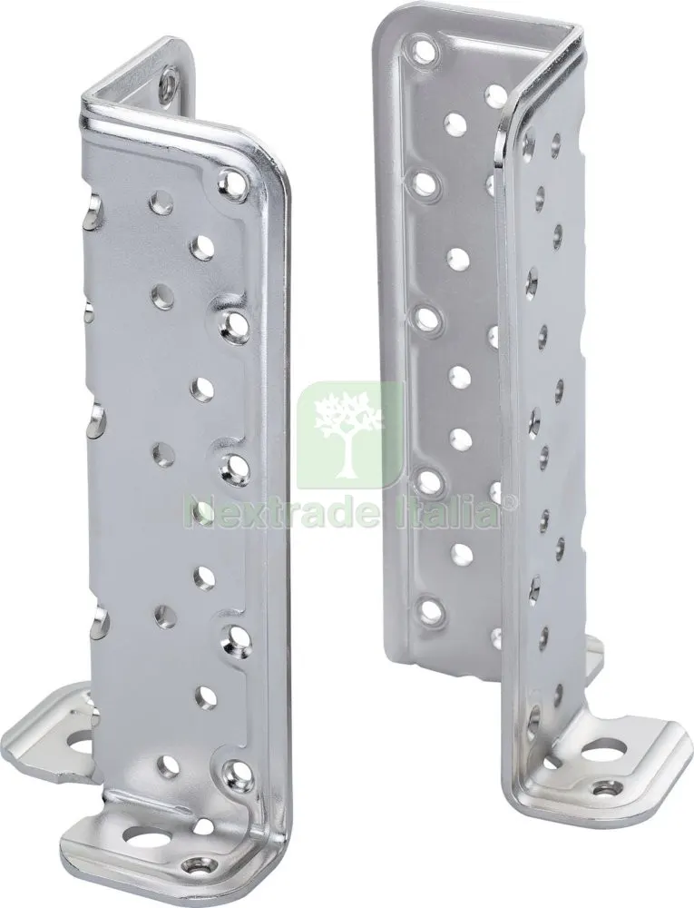 2PZ SUPPORTO INOX ANCORAGGIO ANGOLARE ART. 803IN DIMENSIONI MM.53X171H — Tasselli e ancoraggi — rif. FERX.11599
