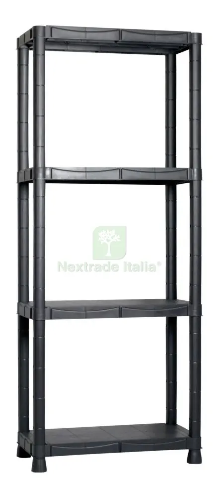 Scaffale Resina 4 Ripiani 60X30XH143 CM — Casalinghi e organizzazione — rif. FERX.11734 Scaffale Resina 4 Ripiani 60X30XH143 CM — Casalinghi e organizzazione — rif. FERX.11734