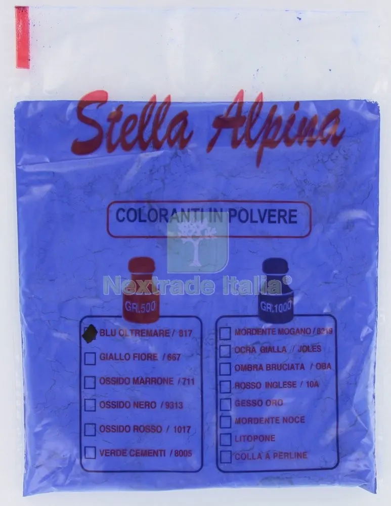 18PZ Blu Oltremare da 0,500 KG — Vernici e smalti — rif. FERX.12077 18PZ Blu Oltremare da 0,500 KG — Vernici e smalti — rif. FERX.12077