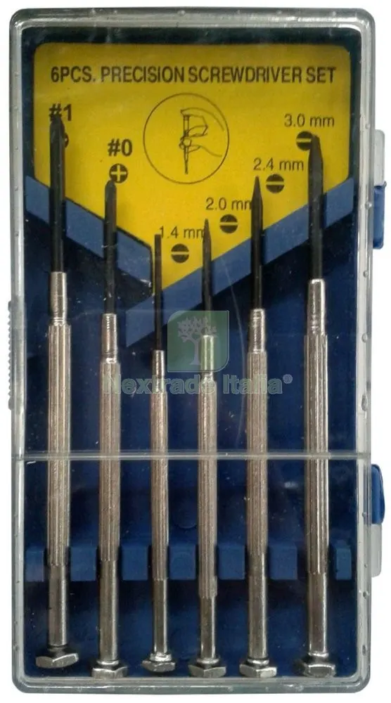 Cacciaviti per Orologiaio Set 6 PZ RIF.76370* — Cacciaviti e giraviti — rif. FERX.12129