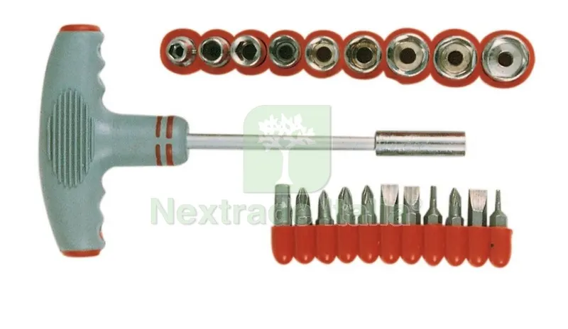 Cacciavite a T con 9 BUSSOLE+11BITS RIF.76750 — Cacciaviti e giraviti — rif. FERX.12162