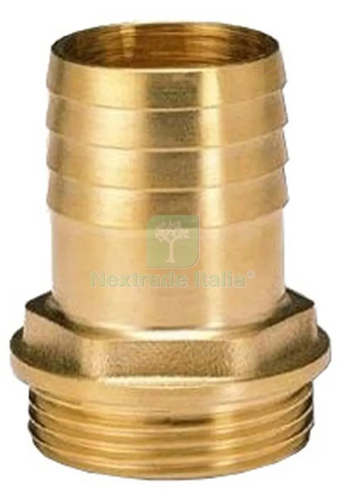 10PZ RACCORDO PORTAGOMMA OTTONE M 3/4X20 MM — Tubi e raccordi — rif. FERX.12180