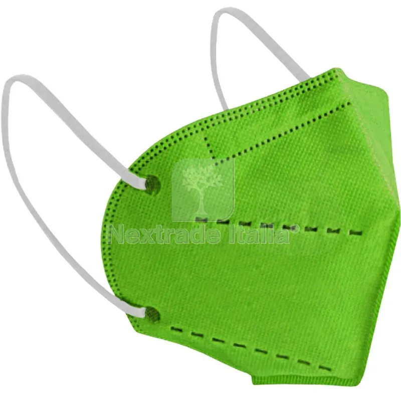 20PZ Mascherina Pieghevole FFP2 MAX-02. Colore Verde — Protezioni corpo — rif. FERX.1222