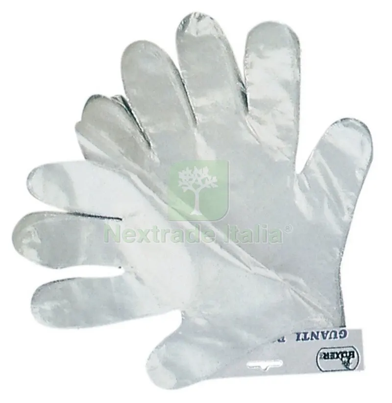 GUANTI MONOUSO POLITENE (100 PZ) — Guanti da lavoro — rif. FERX.12324
