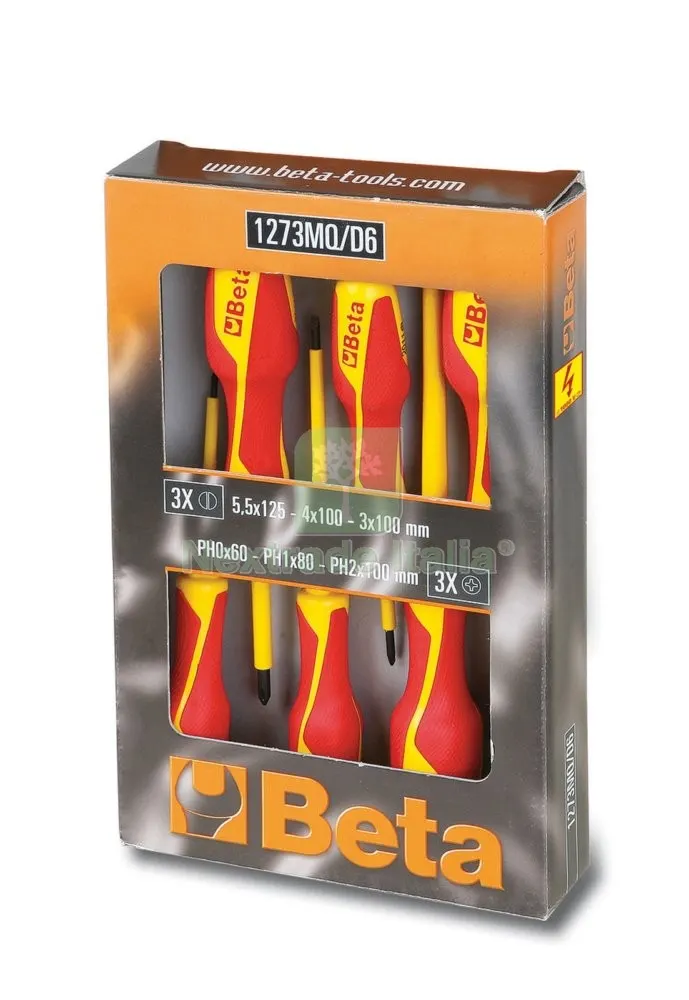 BETA ART.1273MQ/D6 SERIE 6 CACCIAVITE ISOLATI — Cacciaviti e giraviti — rif. FERX.12387 BETA ART.1273MQ/D6 SERIE 6 CACCIAVITE ISOLATI — Cacciaviti e giraviti — rif. FERX.12387