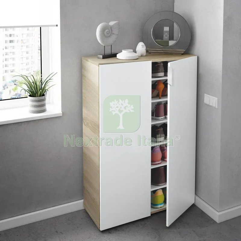 Kit Scarpiera Maxi 2ANTE/6RIPIANI CM.72X36X103H Rovere/Bianco — Arredo — rif. FERX.12409