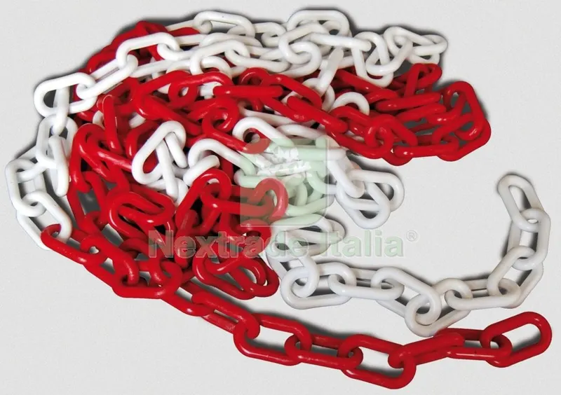 CATENA PLASTICA BIANCO/ROSSO SPESSORE 6MM LUNGHEZZA 25MT — Tubi e raccordi — rif. FERX.12551 CATENA PLASTICA BIANCO/ROSSO SPESSORE 6MM LUNGHEZZA 25MT — Tubi e raccordi — rif. FERX.12551