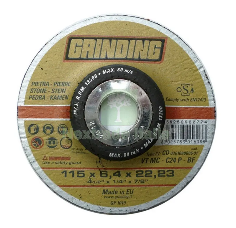 25PZ GRINDING MINIDISCO PER SBAVARE MARMO SPESSORE 6,4MM DIAMETRO 115MM — Punte, frese e dischi — rif. FERX.12643