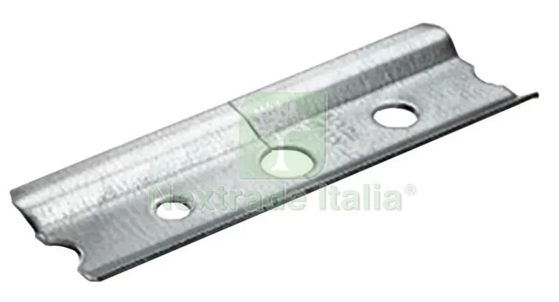 10PZ BARRA ZINCATA PER PENSILI H.50 MM. DA MT. 2 — Ferramenta per legno e mobili — rif. FERX.1269