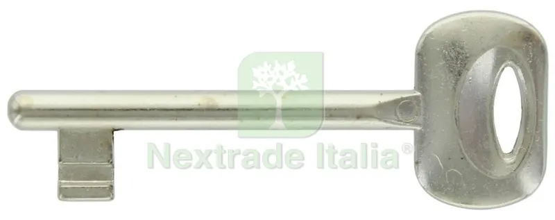 10PZ CHIAVE PATENT BONAITI NICHELATA N. 7 — Chiavi e ricambi auto — rif. FERX.12817