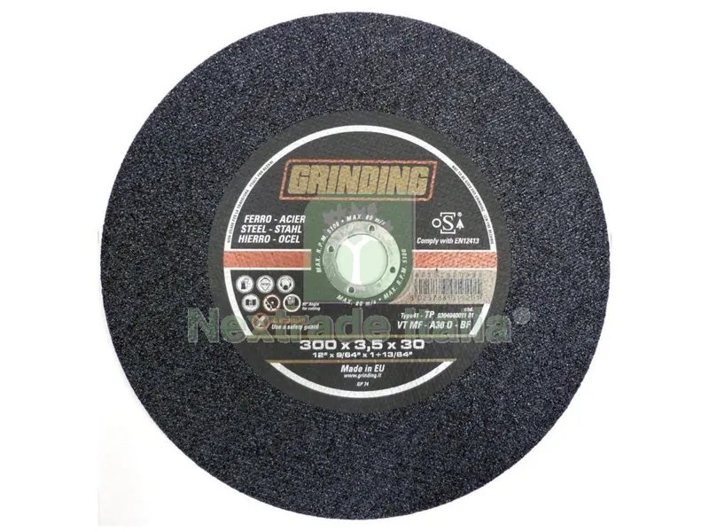 25PZ GRINDING DISCO X TRONCHI FERRO DIAMETRO 300X2,8 VTMFT — Punte, frese e dischi — rif. FERX.12823