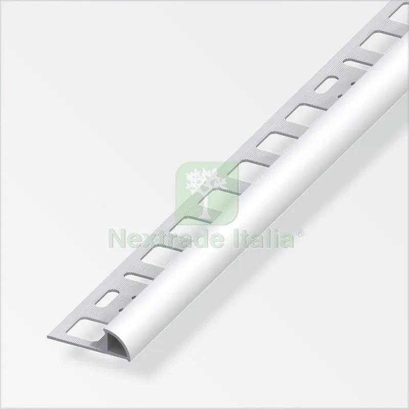 5PZ Profilo Jolly Chiuso Allungabile Satinato MM.10 H. CM.250 — Isolanti e reti — rif. FERX.12873 5PZ Profilo Jolly Chiuso Allungabile Satinato MM.10 H. CM.250 — Isolanti e reti — rif. FERX.12873