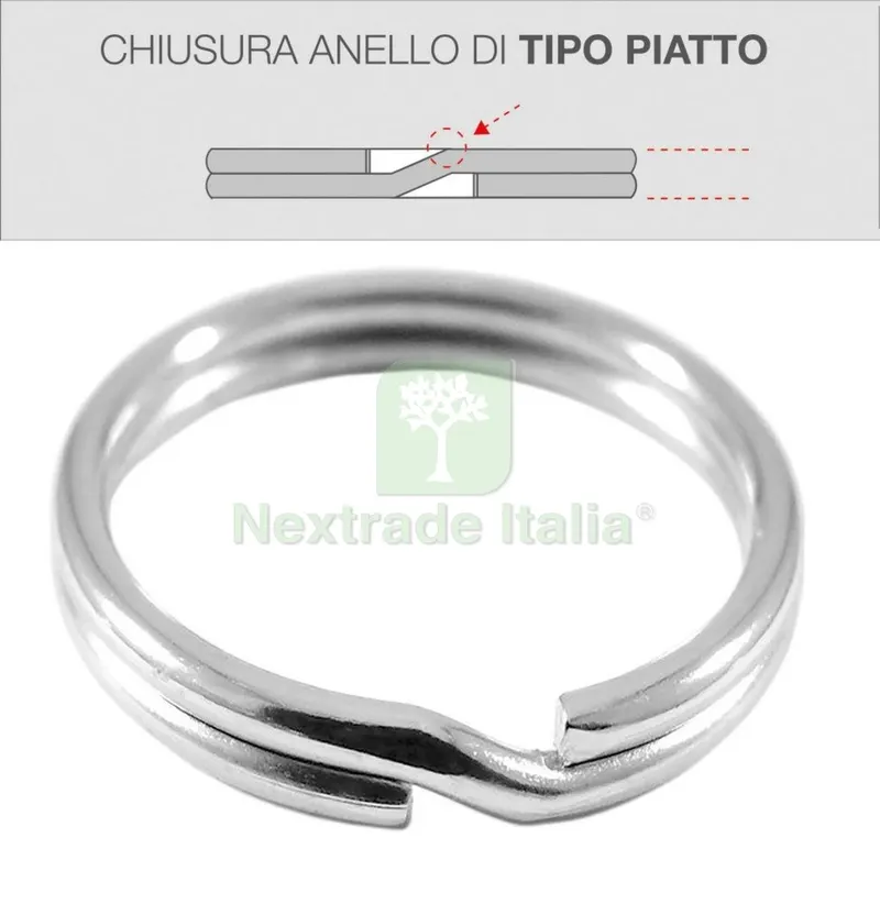 300PZ ANELLI PER CHIAVI MM.20 — Ferramenta per legno e mobili — rif. FERX.12933