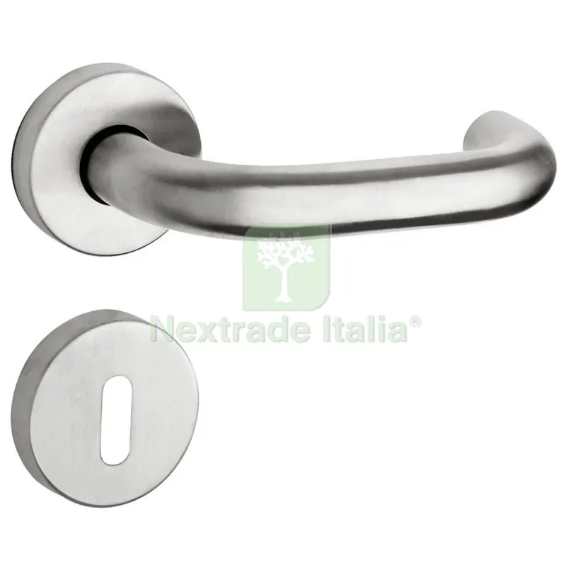 Maniglia "L101" Inox Satinato Rosetta /BOCCH.PATENT — Maniglie e pomelli — rif. FERX.12973
