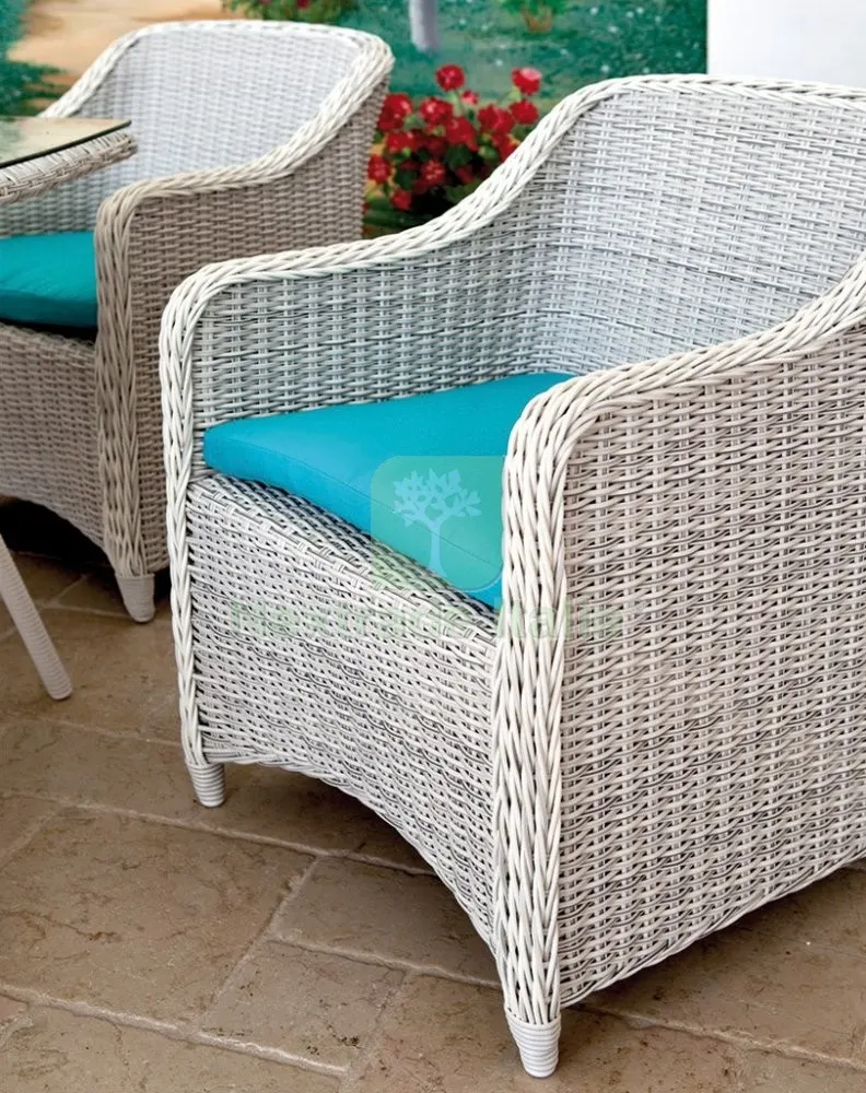 Poltrona "sonia" POLIR.BIANCO con Cuscinetto Azzurro — Arredo — rif. FERX.12974