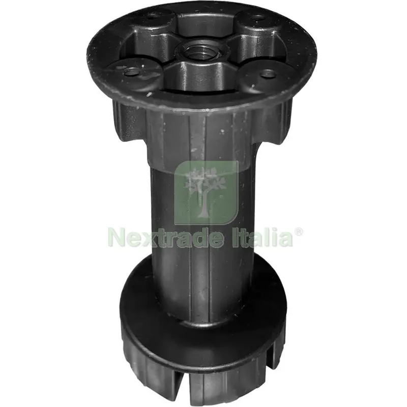 PIEDINO IN PLASTICA DIAMETRO 30 CM 15 COLORE NERO (CONFEZIONE 4PEZZI) — Tubi e raccordi — rif. FERX.1323