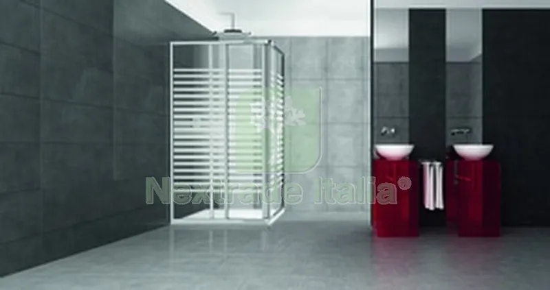 Box Doccia Cristallo Trasparente Serigrafato MM3 CM 68-80X79-90 — Accessori bagno — rif. FERX.13266 Box Doccia Cristallo Trasparente Serigrafato MM3 CM 68-80X79-90 — Accessori bagno — rif. FERX.13266