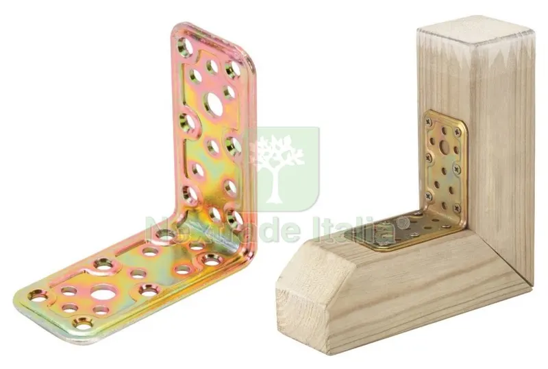 50PZ Piastra Angolare Acciaio Tropicalizzato ART. 746 MM.40X 40X40 — Ferramenta per legno e mobili — rif. FERX.1333 50PZ Piastra Angolare Acciaio Tropicalizzato ART. 746 MM.40X 40X40 — Ferramenta per legno e mobili — rif. FERX.1333