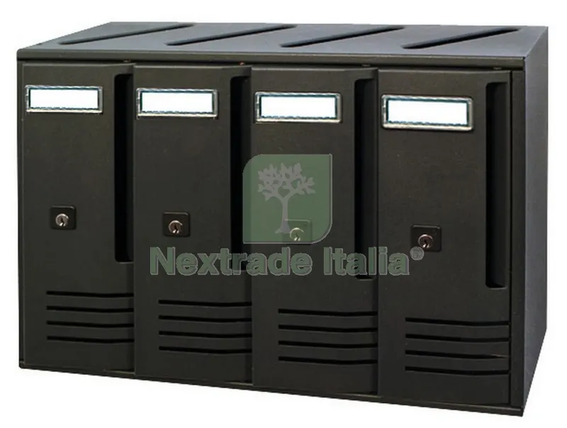 ALUBOX CASSETTA POSTALE A 4 POSTI GHISA ART. C4 — Casalinghi e organizzazione — rif. FERX.13340 ALUBOX CASSETTA POSTALE A 4 POSTI GHISA ART. C4 — Casalinghi e organizzazione — rif. FERX.13340