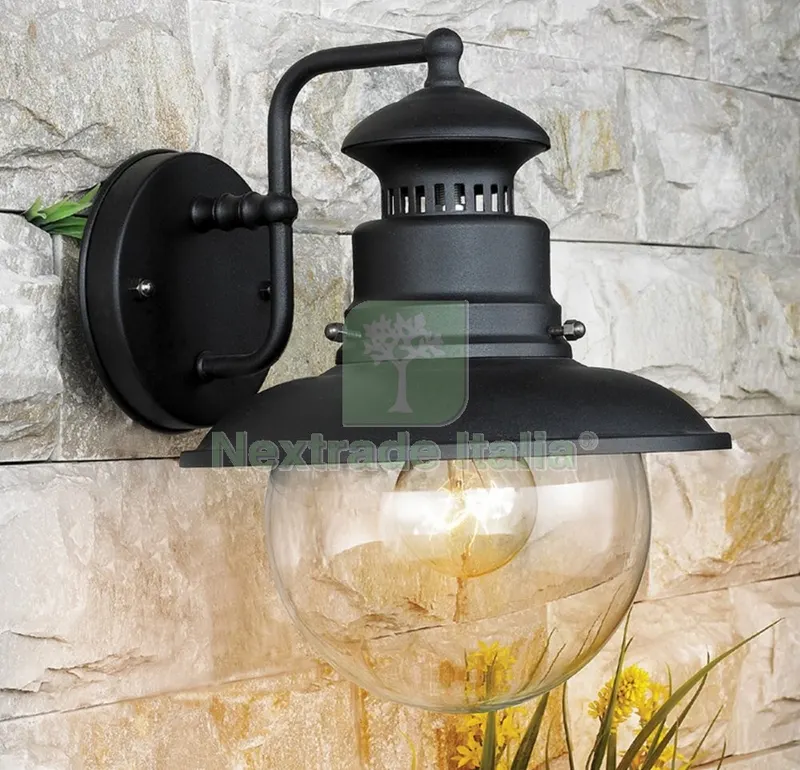 Lanterna "marina" W.60 con Braccio Nera — Illuminazione — rif. FERX.13356 Lanterna "marina" W.60 con Braccio Nera — Illuminazione — rif. FERX.13356