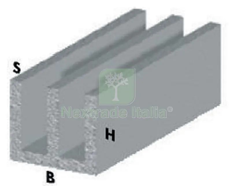 5PZ PROFILO ARGENTO H.100 CANALINO UU 16X12X1 mm — Profili e angolari decorativi — rif. FERX.13459 5PZ PROFILO ARGENTO H.100 CANALINO UU 16X12X1 mm — Profili e angolari decorativi — rif. FERX.13459