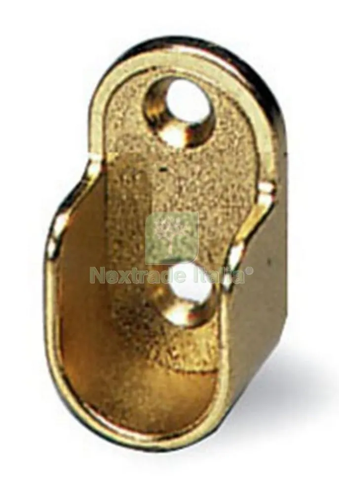 50PZ REGGITUBO LATERALE ZAMA 18 MM OTTONATO — Tubi e raccordi — rif. FERX.13483