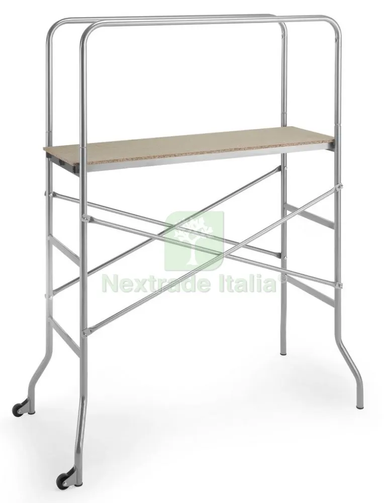 Ponteggio Acciaio Verniciato"trabby" CM.63X133X170H — Scale e ponteggi — rif. FERX.13649 Ponteggio Acciaio Verniciato"trabby" CM.63X133X170H — Scale e ponteggi — rif. FERX.13649