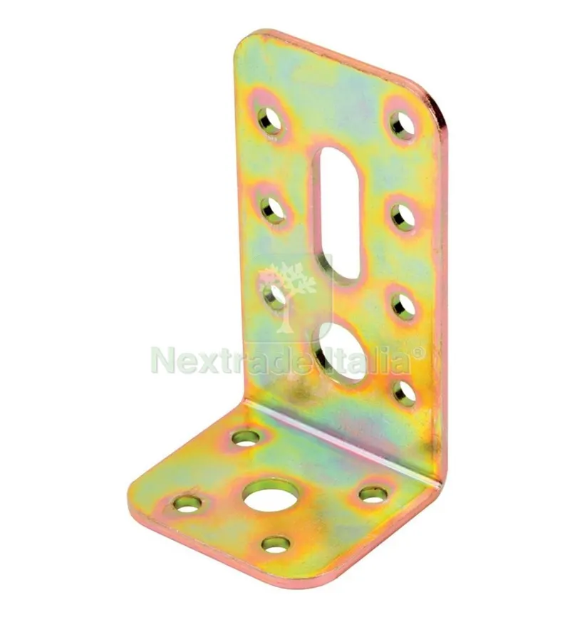 10PZ Piastra Angolare in Acciaio Tropicalizzato Regolabile MM 50X90X45 — Ferramenta per legno e mobili — rif. FERX.1368 10PZ Piastra Angolare in Acciaio Tropicalizzato Regolabile MM 50X90X45 — Ferramenta per legno e mobili — rif. FERX.1368