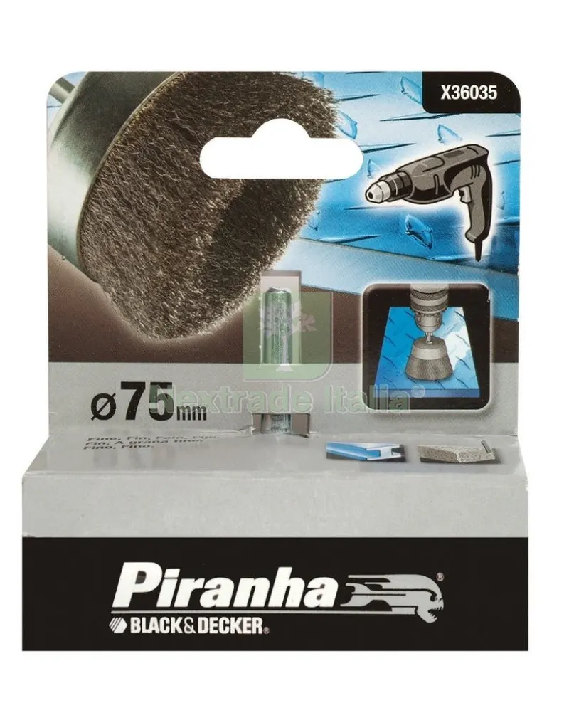Piranha X36035 Spazzola a Tazza MM. 75 Fine — Punte, frese e dischi — rif. FERX.13706