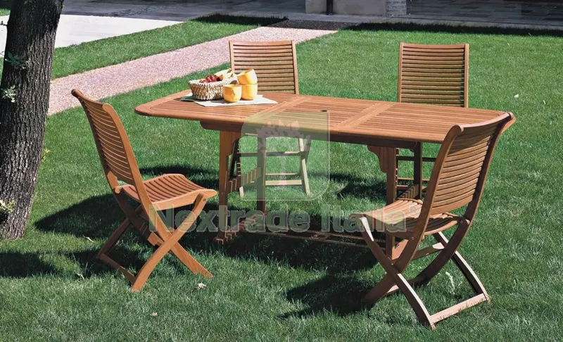 Yellow Balau Tavolo "riviera" 200-300X110.24 — Casalinghi e organizzazione — rif. FERX.13772