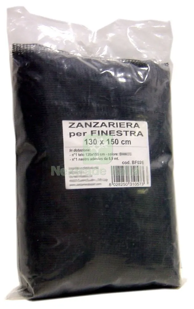 10PZ Zanzariera Poliestere Finestra 130X150 Nero — Tende e zanzariere — rif. FERX.13857 10PZ Zanzariera Poliestere Finestra 130X150 Nero — Tende e zanzariere — rif. FERX.13857