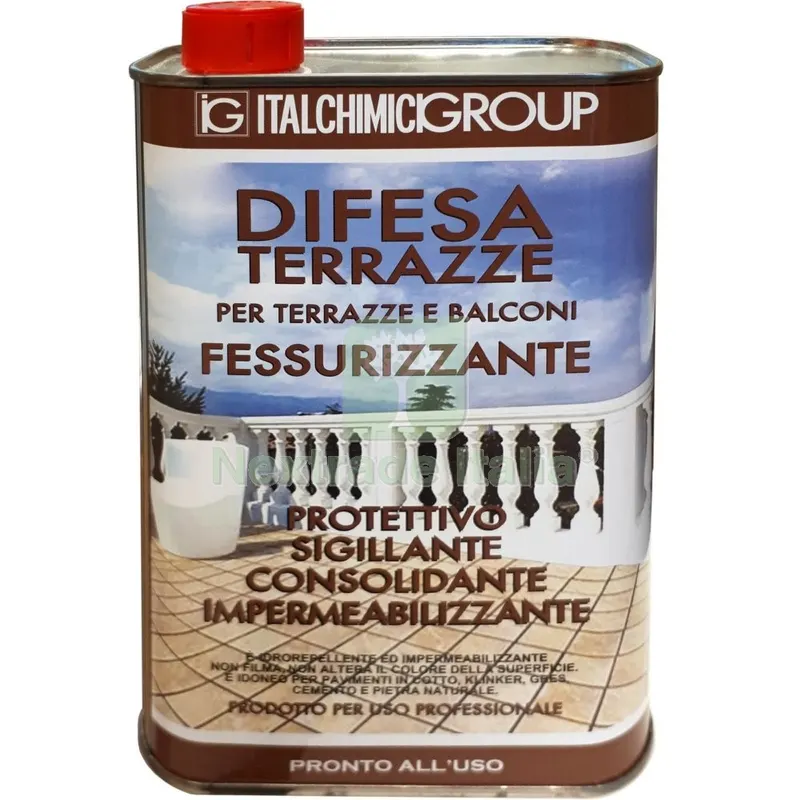 IMPERMEABILIZZANTE "DIFESA TERRAZZE" LT.1 — Isolanti e reti — rif. FERX.13890 IMPERMEABILIZZANTE "DIFESA TERRAZZE" LT.1 — Isolanti e reti — rif. FERX.13890