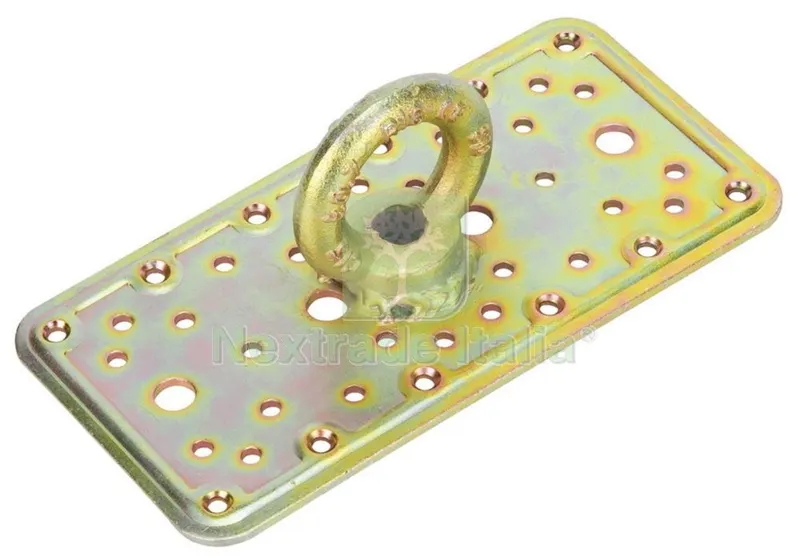 4PZ Piastra con Occhioli in Acciaio Tropicalizzato ART. 862 MM.100X200 — Ferramenta per legno e mobili — rif. FERX.1417 4PZ Piastra con Occhioli in Acciaio Tropicalizzato ART. 862 MM.100X200 — Ferramenta per legno e mobili — rif. FERX.1417