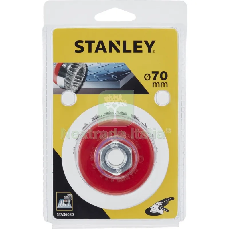 PIRANHA/ X36080 Spazzola Acciaio a Tazza Diametro 75 — Tubi e raccordi — rif. FERX.14318 PIRANHA/ X36080 Spazzola Acciaio a Tazza Diametro 75 — Tubi e raccordi — rif. FERX.14318