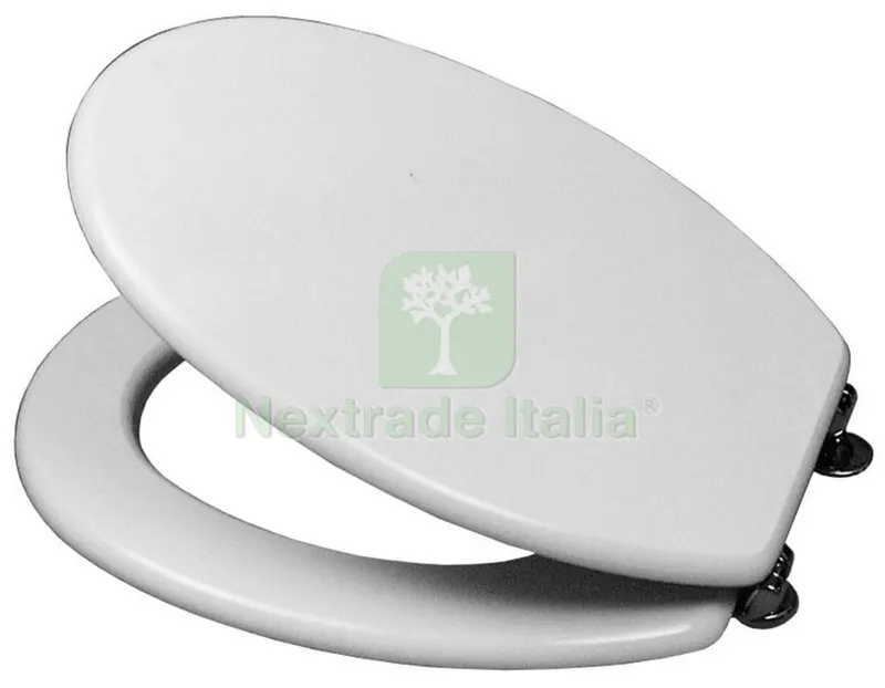 4PZ COPRIVASO cm 38x44 IN LEGNO "RALLENTY" BIANCO — Sanitari e ceramiche — rif. FERX.14342 4PZ COPRIVASO cm 38x44 IN LEGNO "RALLENTY" BIANCO — Sanitari e ceramiche — rif. FERX.14342