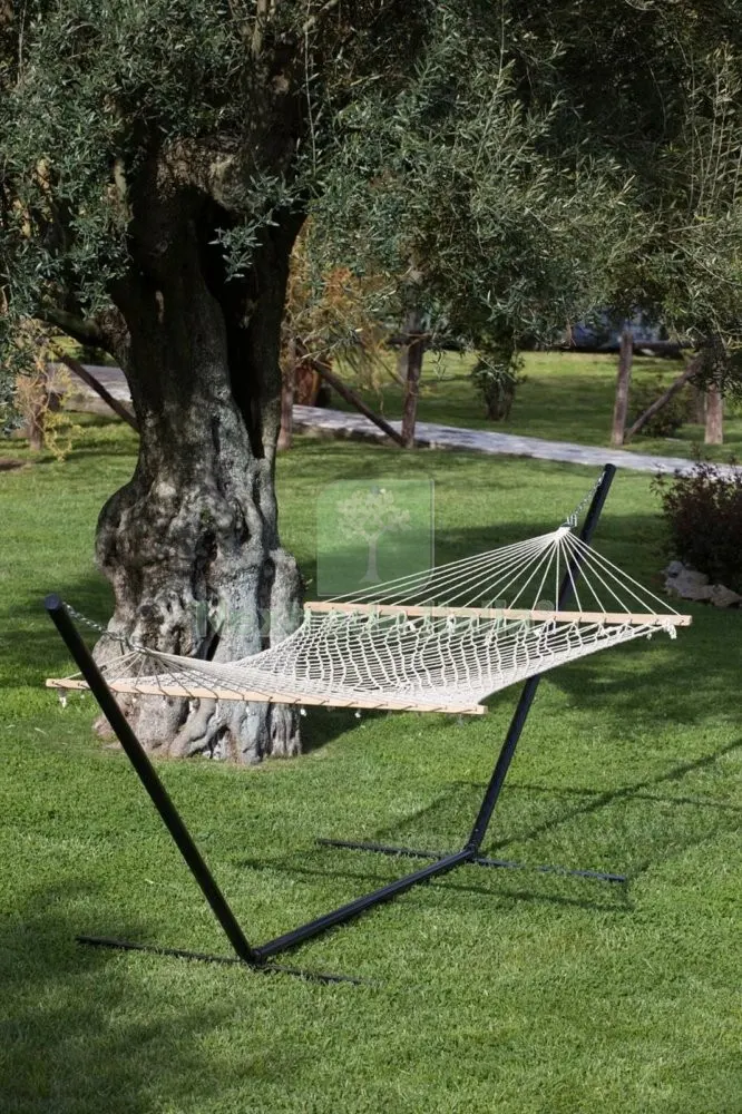Amaca a Rete con Legno Doppia — Tempo libero outdoor — rif. FERX.14359 Amaca a Rete con Legno Doppia — Tempo libero outdoor — rif. FERX.14359