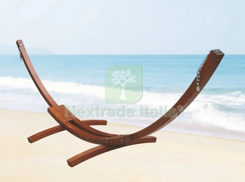 Telaio in Legno di Larice per Amache a 2 POS. — Tempo libero outdoor — rif. FERX.14396 Telaio in Legno di Larice per Amache a 2 POS. — Tempo libero outdoor — rif. FERX.14396