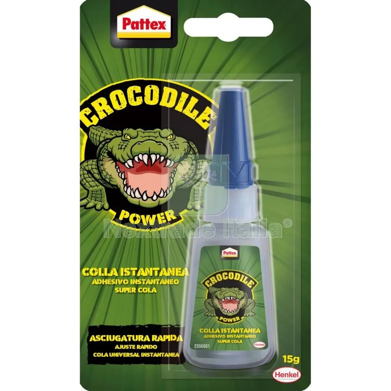 8PZ Pattex Crocodile Colla Istantanea 15G — Adesivi e sigillanti — rif. FERX.1446 8PZ Pattex Crocodile Colla Istantanea 15G — Adesivi e sigillanti — rif. FERX.1446
